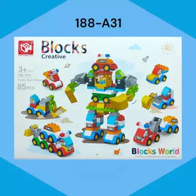 HAPPY KID Bloks Creative 188 A31, деталей 85 шт